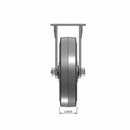 8 inch Heavy Duty Rigid Caster, USA Made TPR Rubber Wheel, 2 inch wide