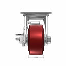 4 inch Heavy Duty USA Polyurethane Wheel Brake Caster, 2 inch wide