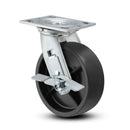 4 inch Heavy Duty USA Polypropylene Wheel Brake Caster, 2 inch wide