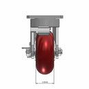 Kingpinless 5"x2" Ergonomic Brake Caster with MAX-Efficiency Wheel