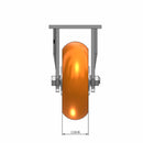 6" Ergonomic Orange Wheel Rigid Caster