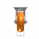6" Ergonomic Orange Wheel Swivel Caster