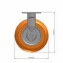 8" Ergonomic Orange Wheel Rigid Caster