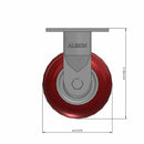 5" Ergonomic Wheel Rigid Caster