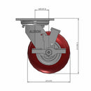 5" Ergonomic Wheel Side Brake Caster