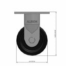 4"x2" Heavy Duty Rigid Phenolic Caster | USA-Made | 800 lb