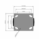 5"x2" Heavy Duty Rigid Phenolic Caster | USA-Made | 1000 lb