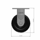 5"x2" Heavy Duty Rigid Phenolic Caster | USA-Made | 1000 lb