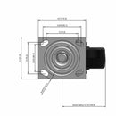 5"x2" Heavy Duty Swivel Phenolic Caster | USA-Made | 1000 lb
