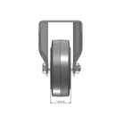 3.5"x1.25" Rigid Plate Caster | Ergonomic Soft Rubber Wheel | 300 lb