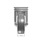 3.5"x1.25" Swivel Plate Caster | Ergonomic Soft Rubber Wheel | 300 lb