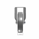 5"x1.25" Rigid Plate Caster | Ergonomic Soft Rubber Wheel | 325 lb