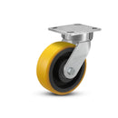 6"x2" Kingpinless Ergonomic Caster – USA Rig, Heavy-Duty Polyurethane Wheel