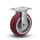 Kingpinless 5"x2" Ergonomic Rigid Caster with MAX-Efficiency Wheel