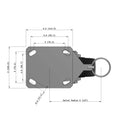 5"x2" Kingpinless Ergonomic Caster – USA Rig, Trionix Steel Replacement Wheel, Swivel Lock
