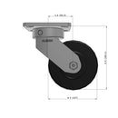 5"x2" Kingpinless Ergonomic Caster – USA Rig, Trionix Steel Replacement Wheel