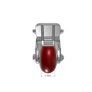 4"x2" Kingpinless Ergonomic Caster – USA Rig, MAX-Efficiency Maroon Poly Wheel, Face Brake