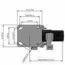 8"x2" HD Kingpinless Locking Caster with USA-Made Phenolic Wheel