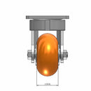 4"x2" Ergonomic Swivel Caster with MAX-Efficiency Orange Wheel