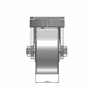 6 inch by 3 inch Heavy Duty Metal Wheel Swivel Caster, USA Made Rig