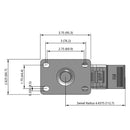 4 inch Polyurethane Swivel Caster with Total Lock Brake