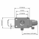 5 inch Polyurethane Swivel Caster with Brake