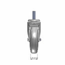 5"x1.25" TPU BB Wheel 1/2"x1.5" Threaded Stem Total Lock Caster