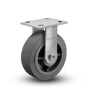 6"x2" Ergonomic Rigid Flat Performance-Rubber Wheel Caster
