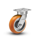 4"x2" Ergonomic Swivel Caster with MAX-Efficiency Orange Wheel