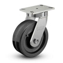 8 inch by 3 inch Heavy Duty Phenolic Wheel Swivel Caster, USA Made