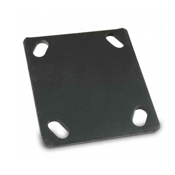 4" x 4-1/2" Weld-On Caster Mounting Plate, Unplated Steel