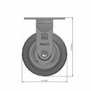 5 inch Heavy Duty Rigid Caster, USA Made TPR Rubber Wheel, 2 inch wide