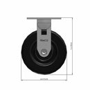 6 inch Heavy Duty Rigid Caster, USA Made Phenolic Wheel, 2 inch wide