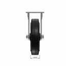 8 inch Heavy Duty Rigid Caster with Rubber-on-Iron Wheel, 2 inch wide
