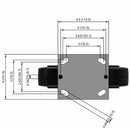 8 inch Heavy Duty Rigid Caster with Rubber-on-Iron Wheel, 2 inch wide