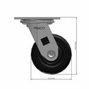 4 inch Heavy Duty USA Phenolic Wheel Caster, 2 inch wide