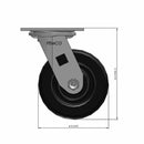 5 inch Heavy Duty USA Phenolic Wheel Caster, 2 inch wide