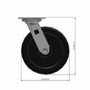 8 inch Heavy Duty USA Phenolic Wheel Caster, 2 inch wide