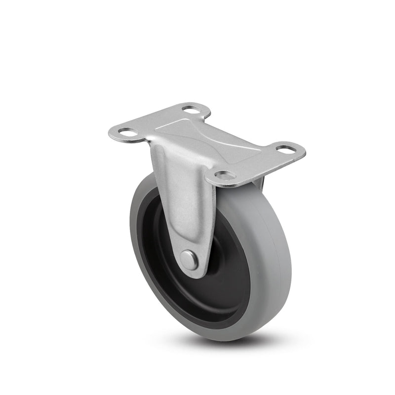 5 inch Wheel Rigid Caster Replacement for Rubbermaid Carts, USA Made