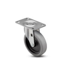 4"x1" TPR Wheel Swivel Plate Mount Caster USA-Made