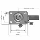 5 inch Wheel Brake Caster Replacement for Rubbermaid Carts, USA Made