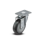 4 inch Polyurethane Swivel Caster, Plate Mount, 1.25 inch wide wheel