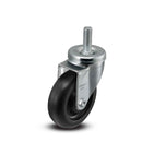 4"x1.25" Polyolefin Wheel 1/2"x1.5" Threaded Stem Swivel Caster