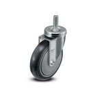5"x1.25" TPU BB Wheel 1/2"x1.5" Threaded Stem Swivel Caster