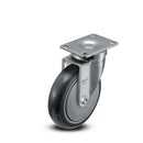 5 inch Polyurethane Swivel Caster, Plate Mount, 1.25 inch wide wheel