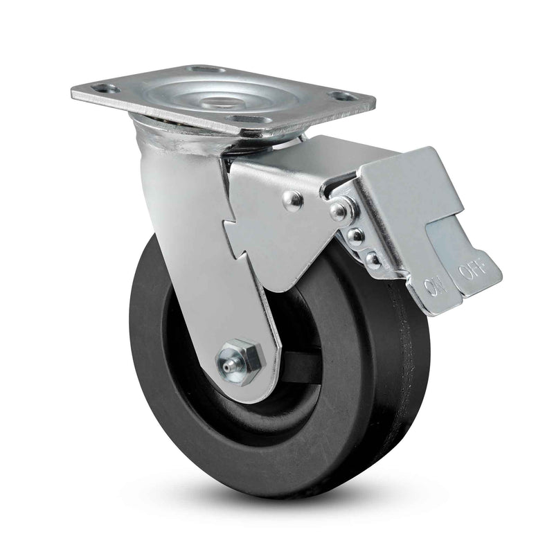 5"x2" Phenolic Wheel Total Lock Brake Swivel Caster