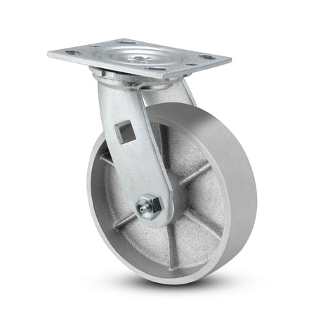 6 inch Heavy Duty Caster with Durable Metal Wheel, 2 inch wide